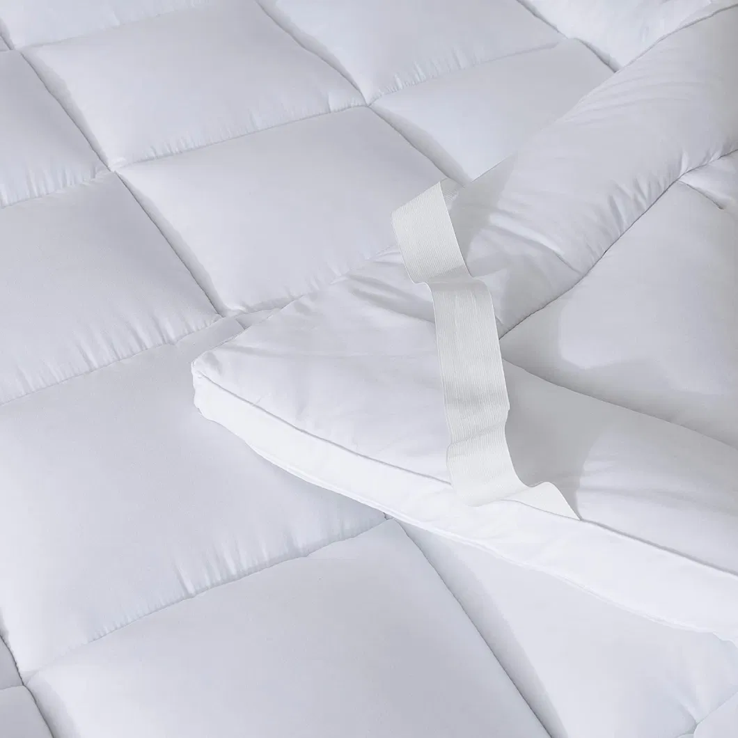 Soft White Goose Down Filled Bed Topper Mattress/Mattress Pad